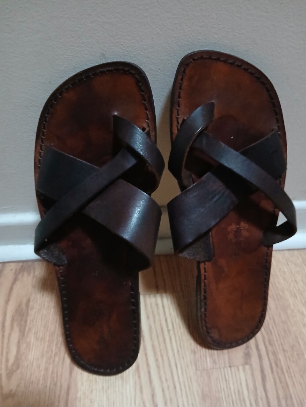 Gianluca L'artigiano Del Cuoio  Crisscross Slide Sandals